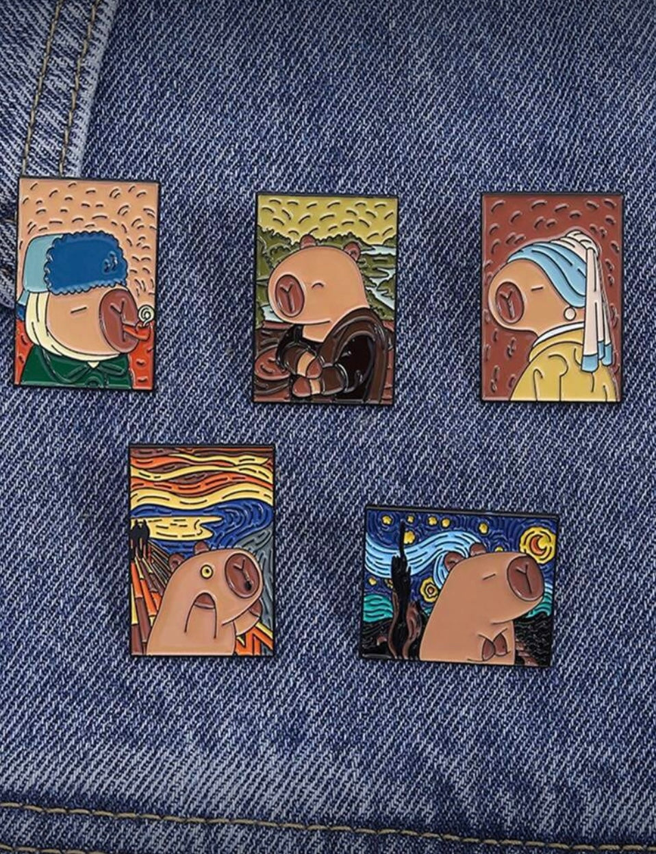 Broches de Capibara S25VI03