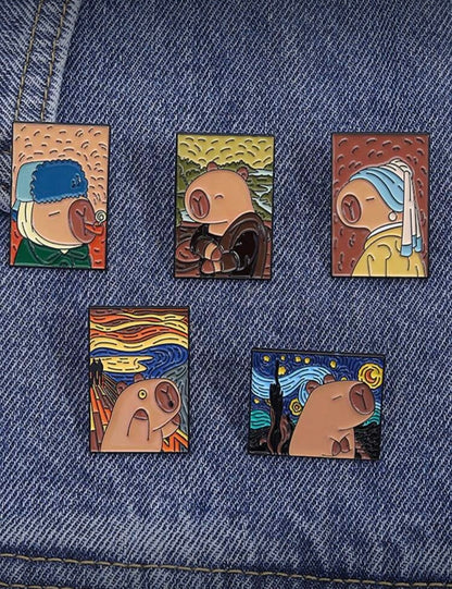 Broches de Capibara S25VI03