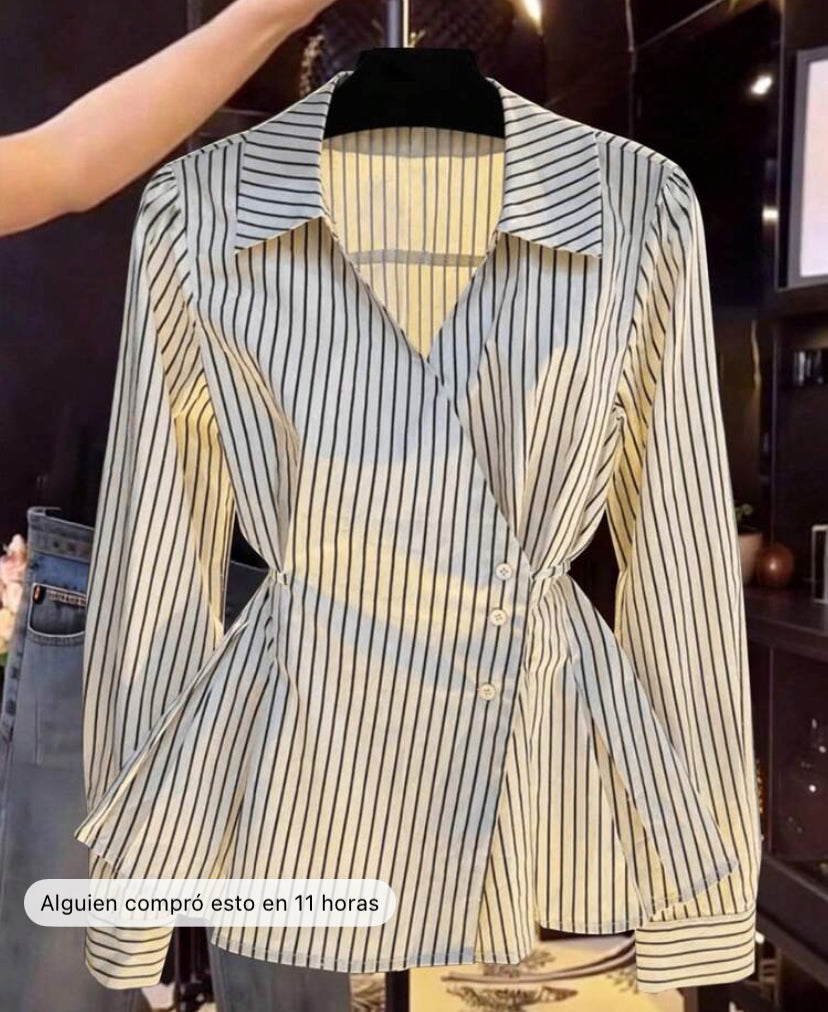 Blusa casual  de manga larga E26XM09