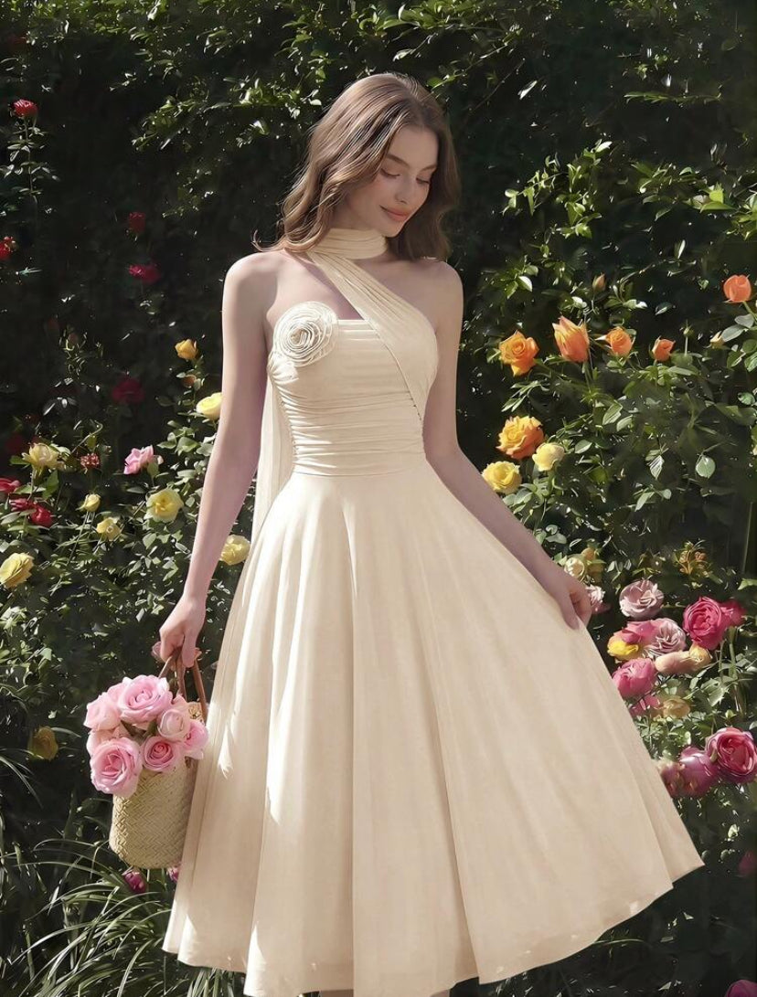VESTIDO ENVUELTO CON PLIEGUES