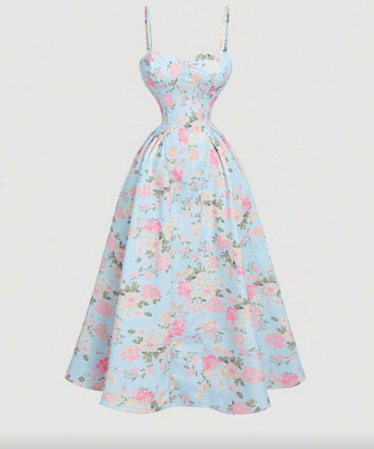 Vestido elegante floral E26XP01