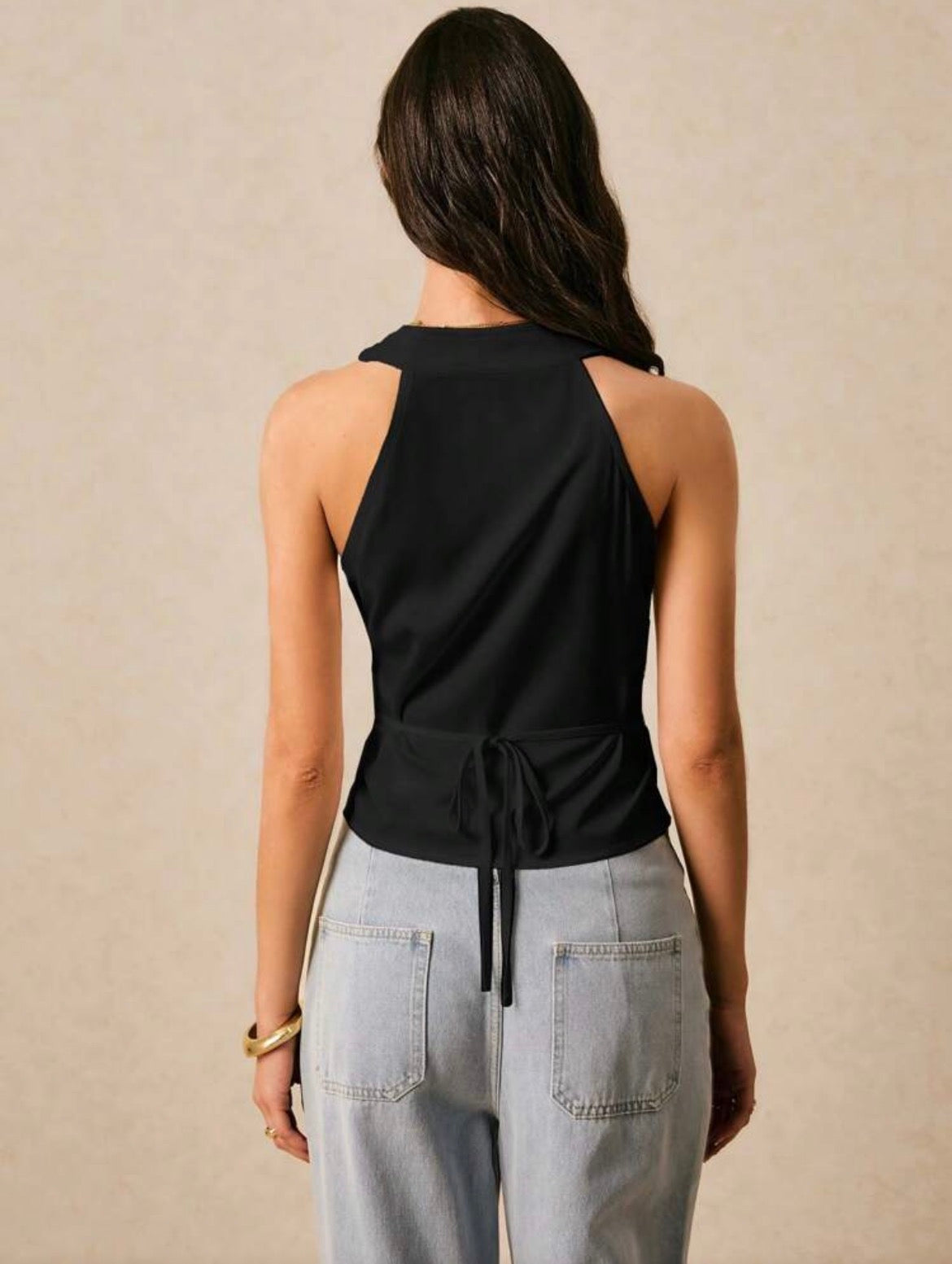 Blusa de chaleco elegante