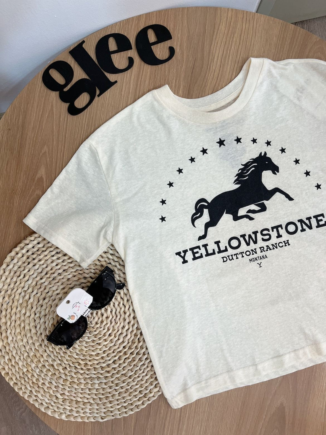 Camiseta con estampado de letras Yellowstone J25QY03