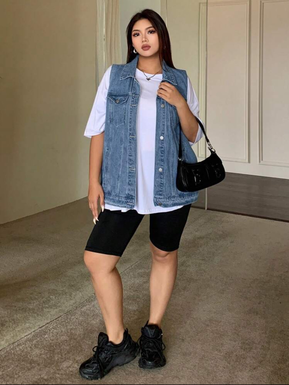 Chaleco de mezclilla J25RW09