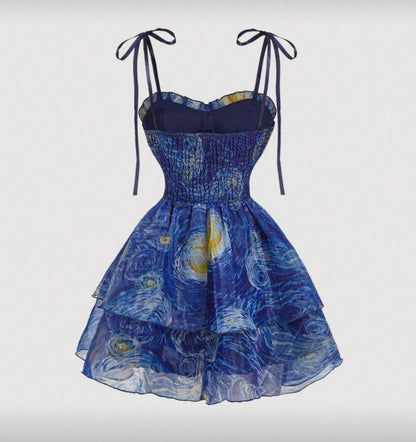 Vestido mini con estampado N25WR07