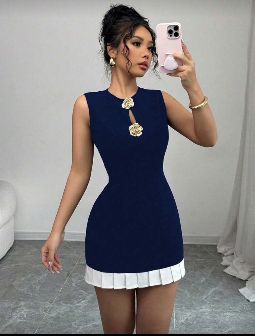 Vestido verso azul S25VA02