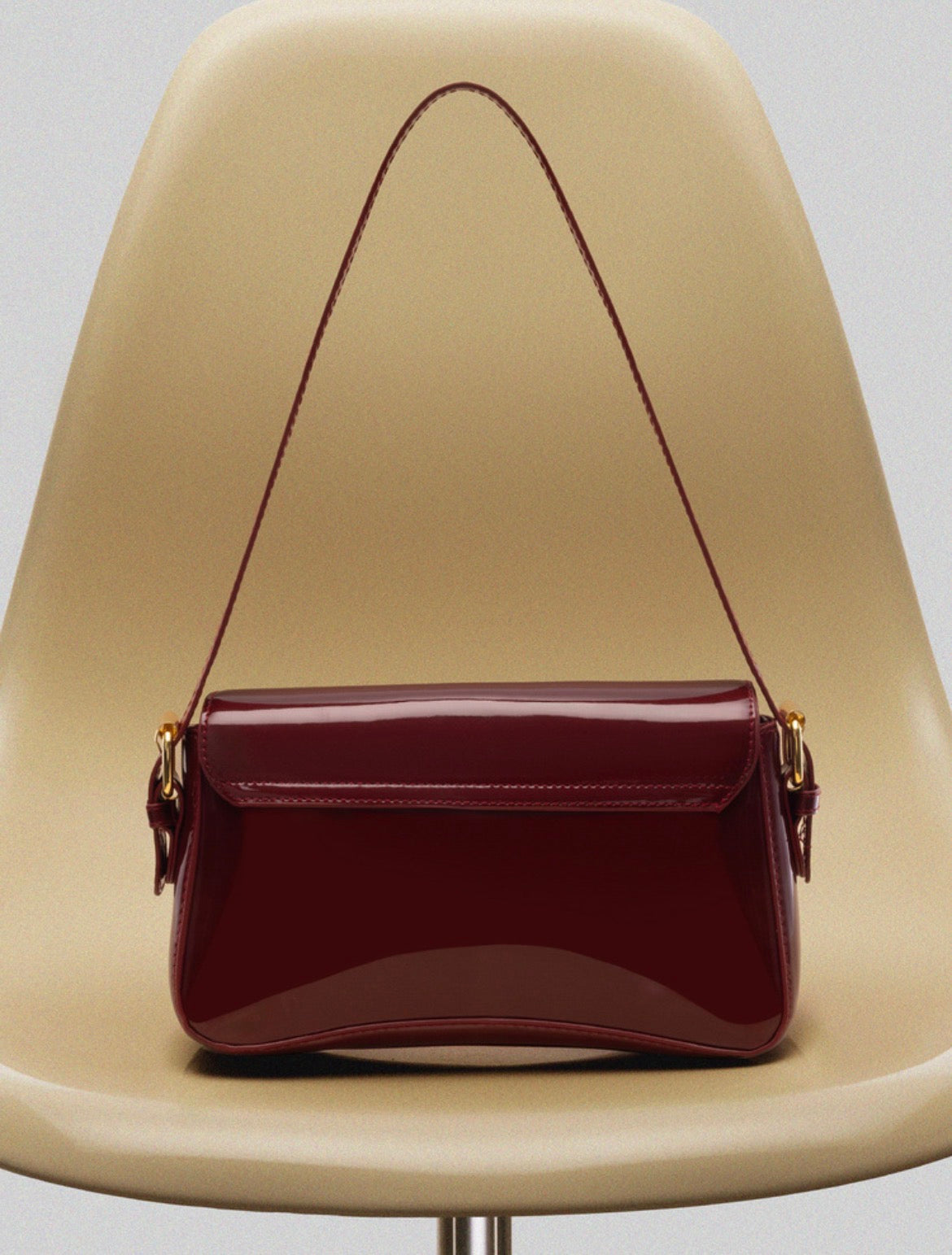 Bolso cuadrado Burdeos