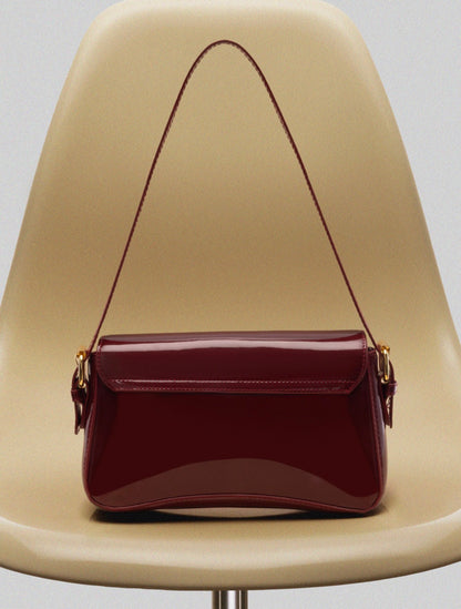 Bolso cuadrado Burdeos