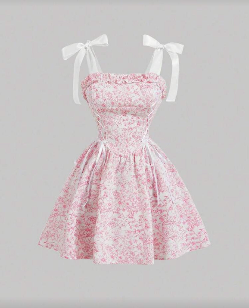 Vestido corto rosa E26XH09