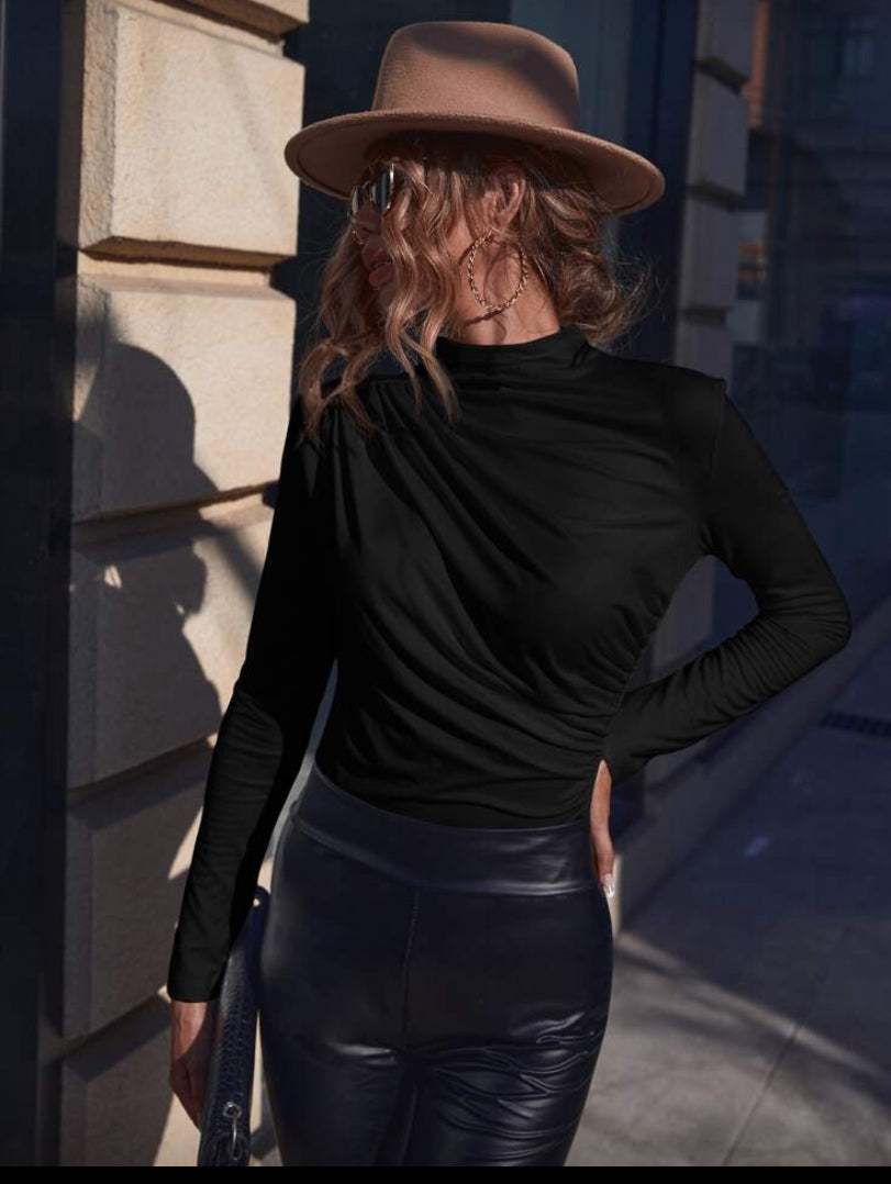 Blusa de cuello alto F26YB06