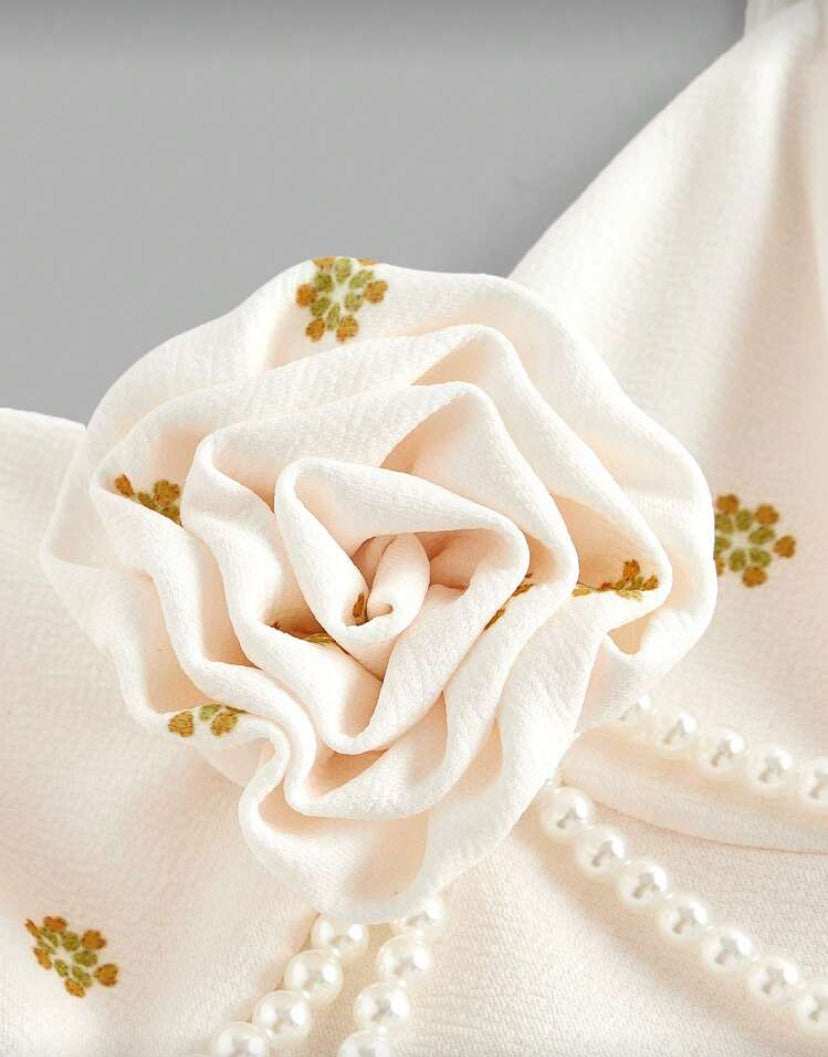 Vestido largo con flores E26XH03