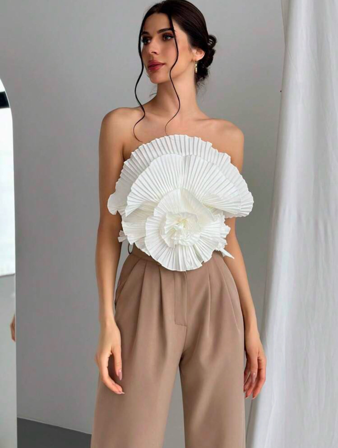 Top de flor griega M25ÑV09