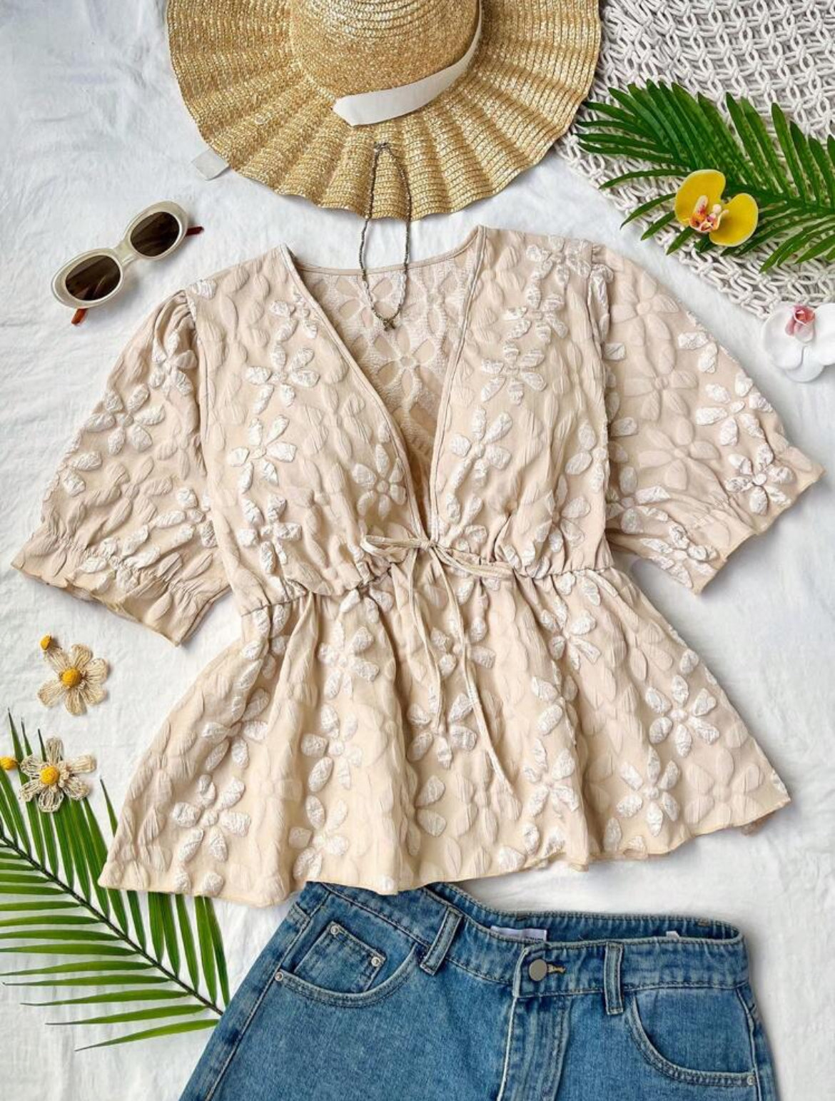 Camisa informal de manga corta con diseño A25PU09