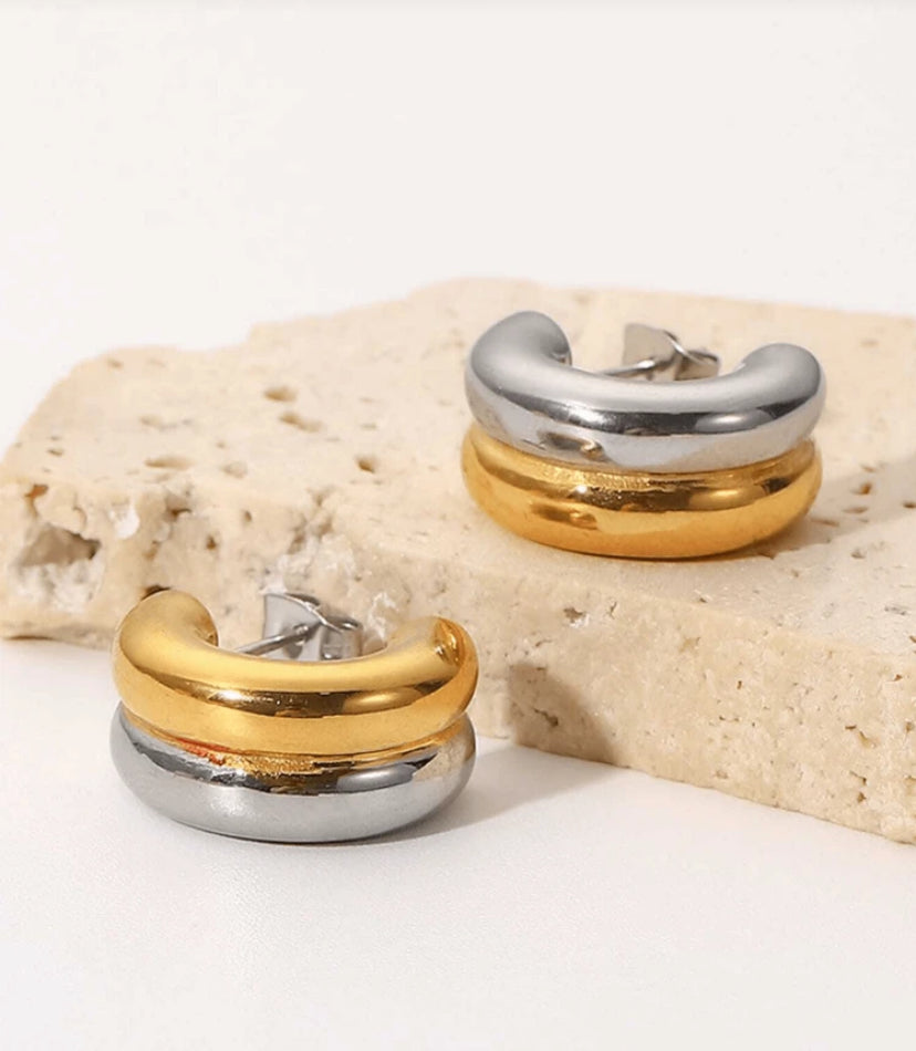 Pendiente inoxidable ACE O25WH06