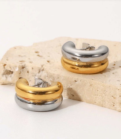 Pendiente inoxidable ACE O25WH06