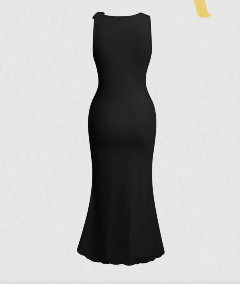 Vestido negro intenso O25VZ01