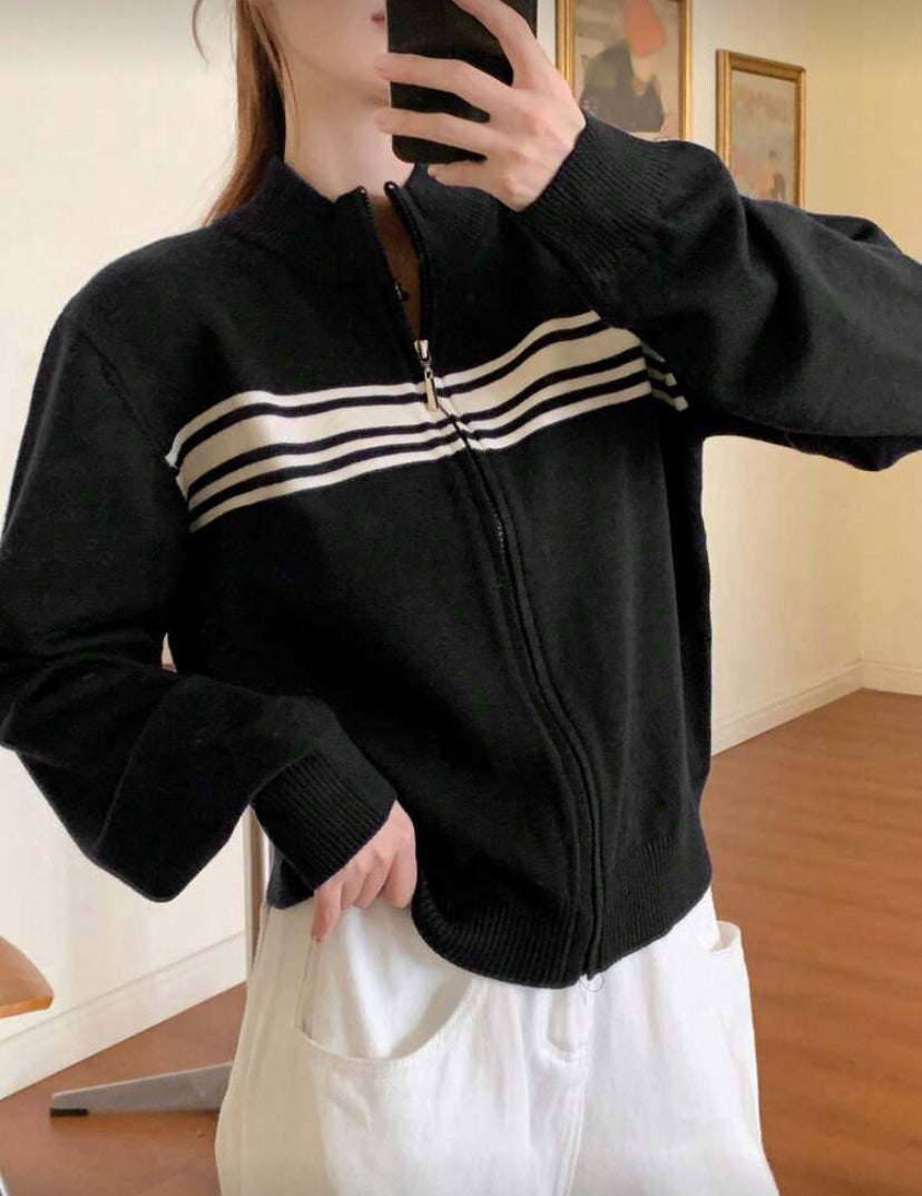 Cárdigan con cremallera F26XW04