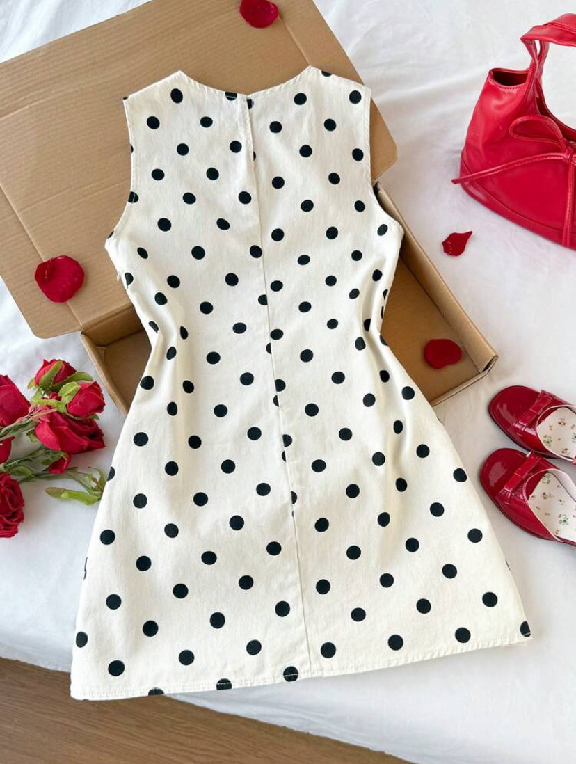 Mini Dress con estampado de lunares MY26AC05