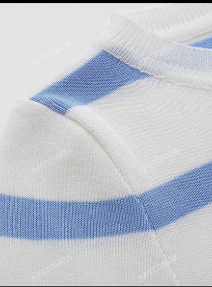 Camiseta de mujer canale a rayas A25PM02