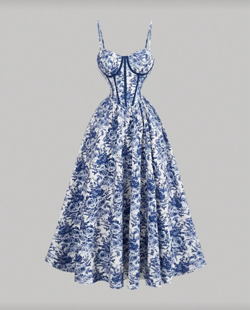 Vestido susurro floral O25VY06