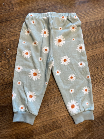 Pantalones deportivos con sudadera con estampado floral AB02