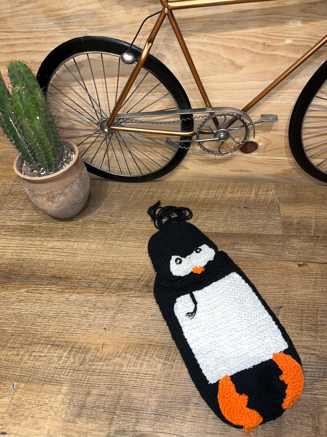 Conjunto de pingüino con sombrero AL04