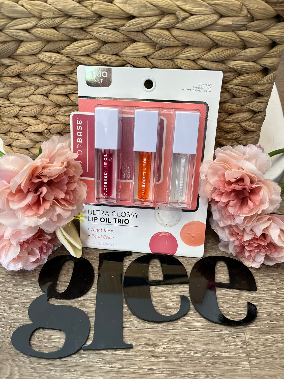 Set de 3 brillos labiales Colorbase J25QN01