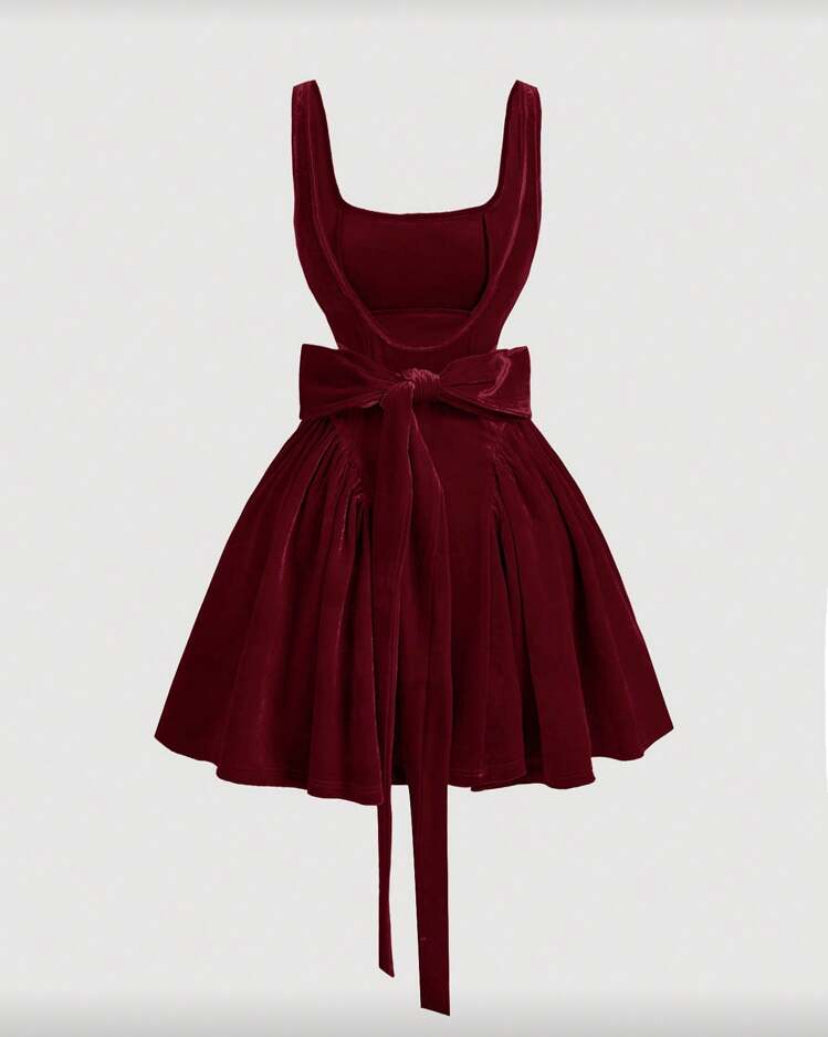 Vestido rojo terciopelo N25WT08