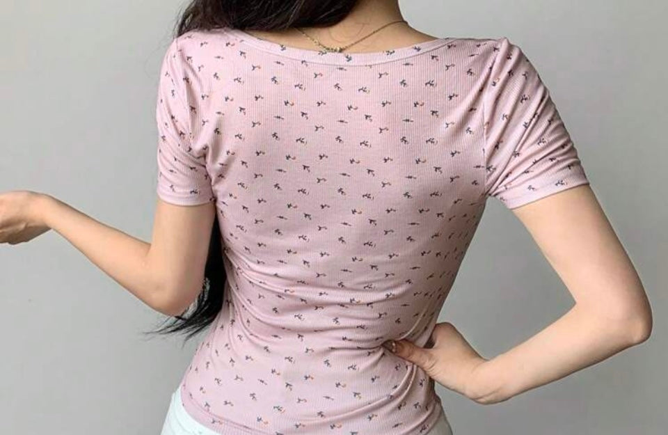 Camiseta ajustada de manga corta N25WR09