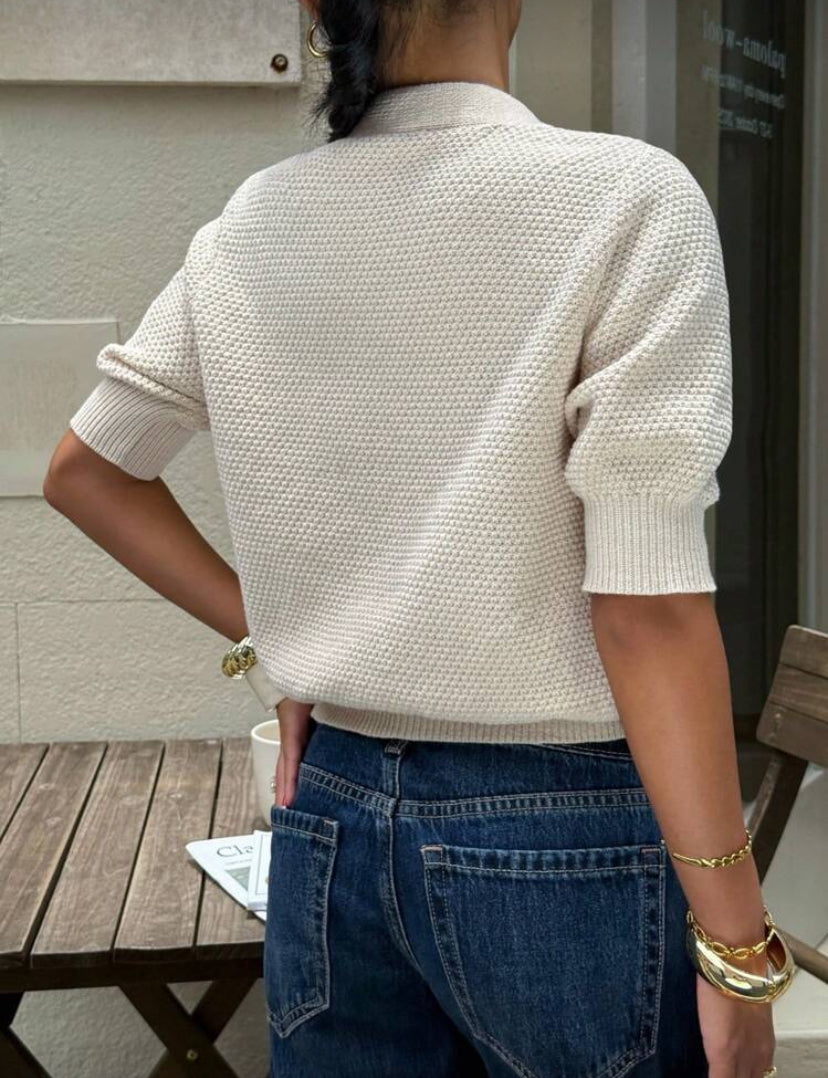 Cárdigan con decoración metálica E26XU01