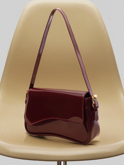 Bolso cuadrado Burdeos