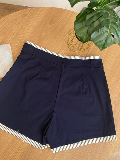 Short Azul rayado O25VK010