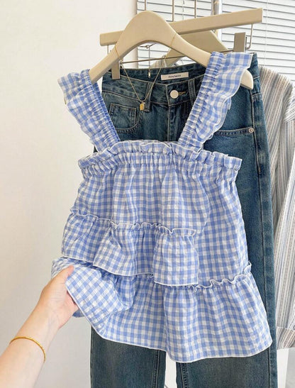 Cuadros de verano Blusa de moda A26BB04
