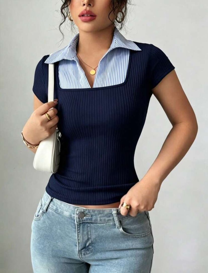 CAMISETA CASUAL CON CUELLO JL26AB06
