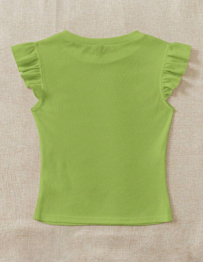 Blusa de ribete con fruncido A25QP05