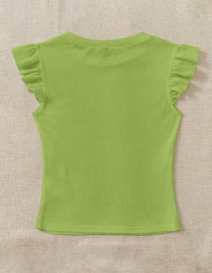 Blusa de ribete con fruncido A25QP05