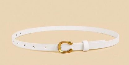 Cintura de Arte Cinturones Delgados Blancos. F25NK01