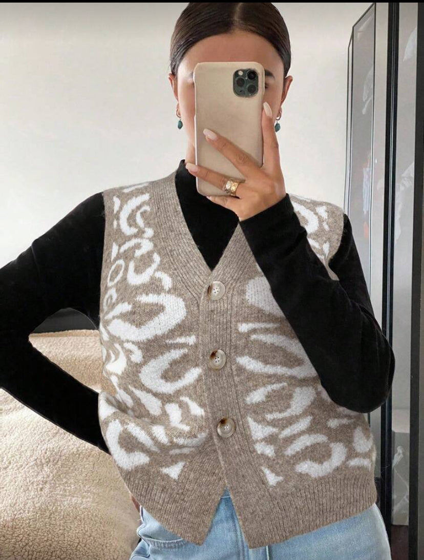 Chaleco de punto casual  E26XT07