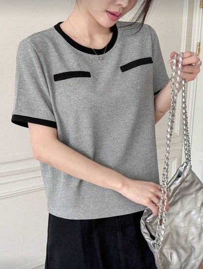 CAMISETA DE MUJER CON CUELLO M26YE05