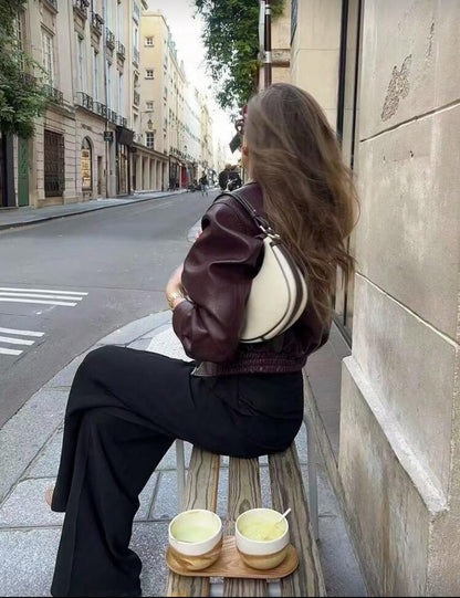 Chaqueta rojo vino N25WT09