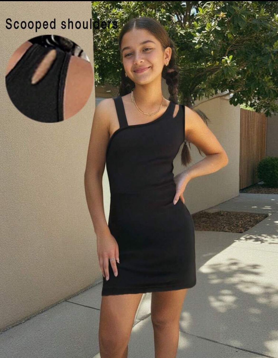 Sombra de Luna Vestido Con Tirantes de Niña. J25SC04