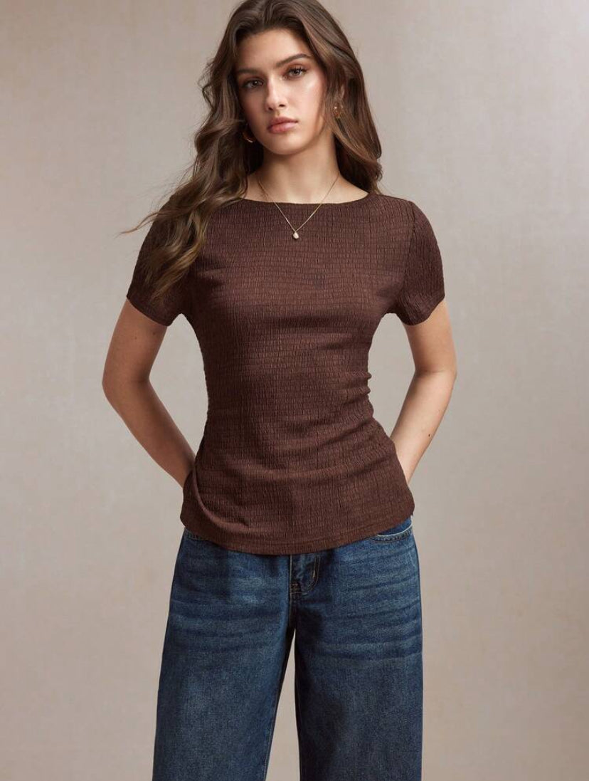 Blusa casual con lazo MY26AG03