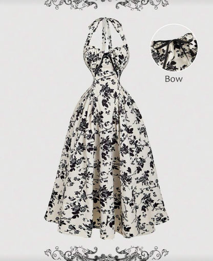 Vestido con estampado floral F26YA010