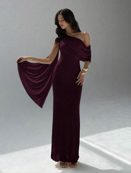 VESTIDO LARGO CON LAZO