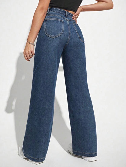 Pantalón recto holgado