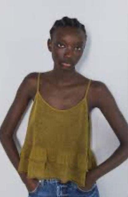 Aura Vento Blusa de tirantes con cuello V. J25RT07