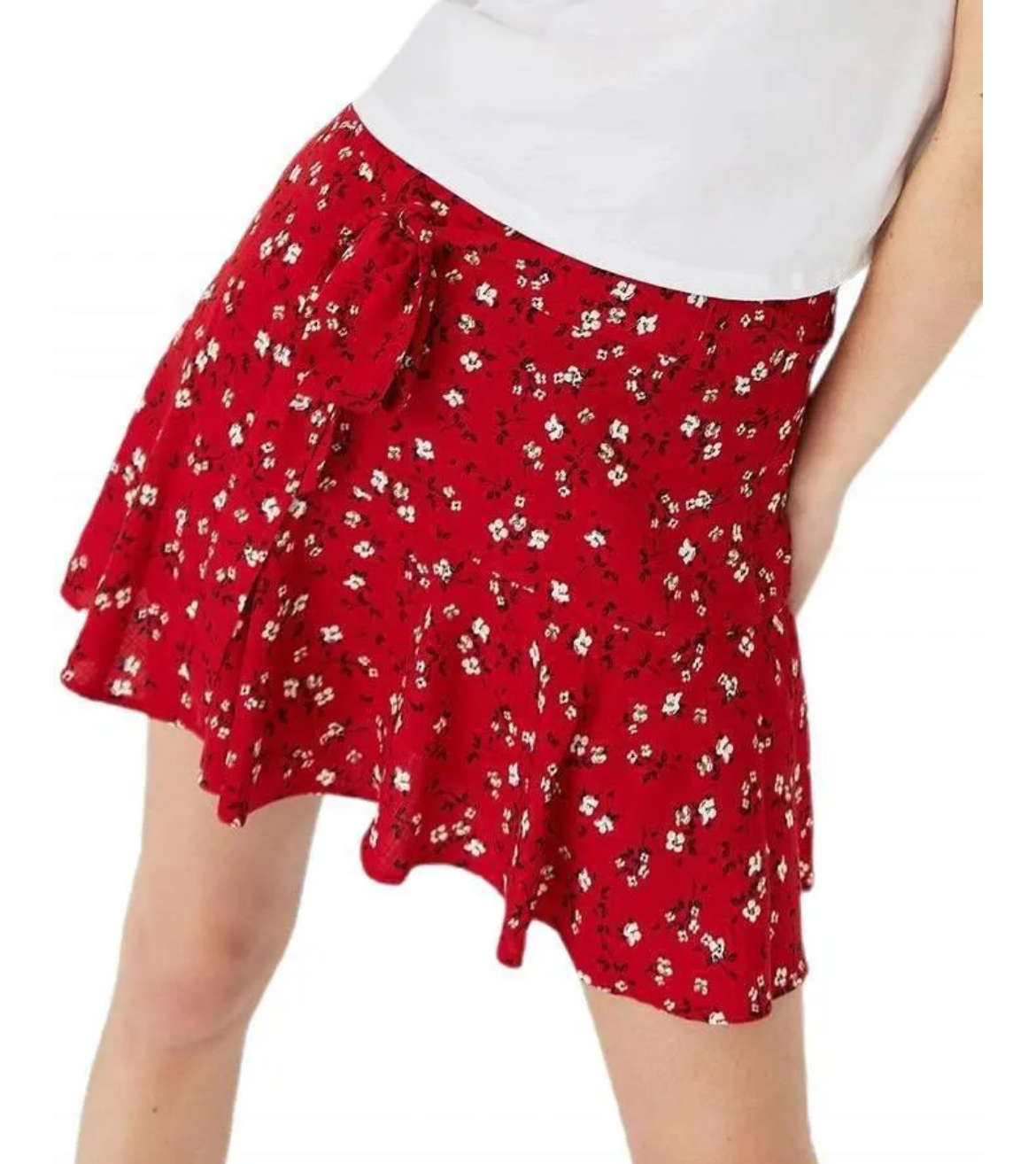 Color Rush Falda plisada con estampado floral. J25RU02