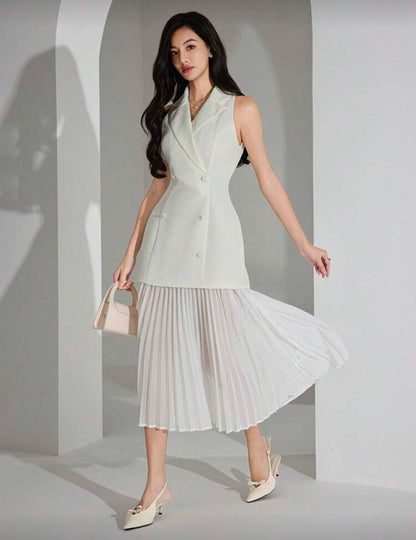 Vestido mini de doble botonadura O25WF04