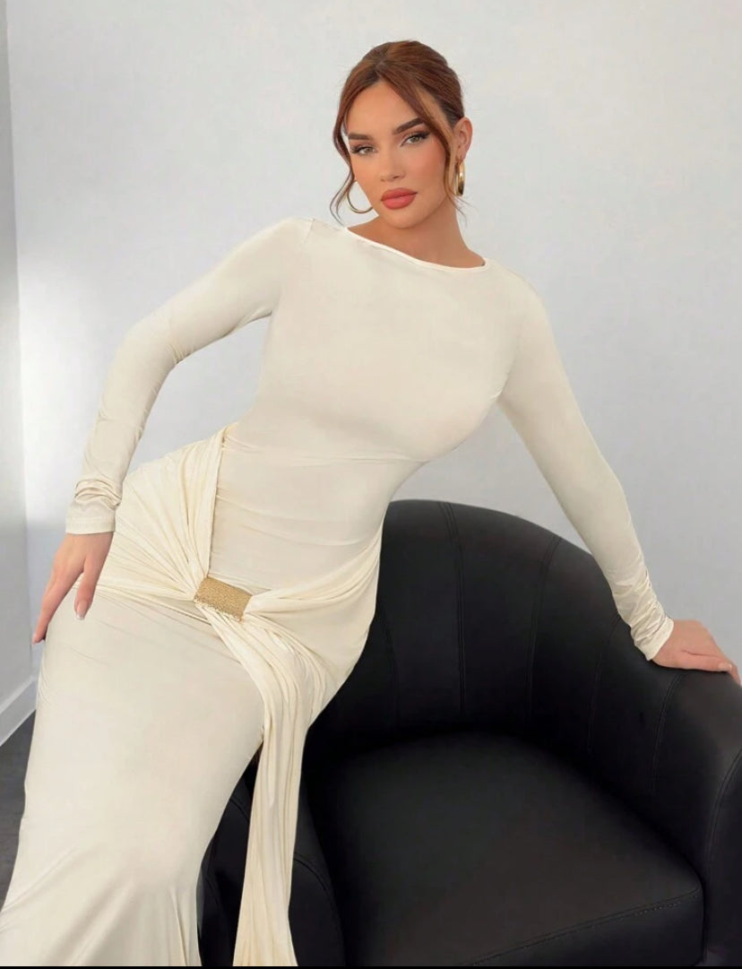 Vestido dulce albaricoque S25UQ03