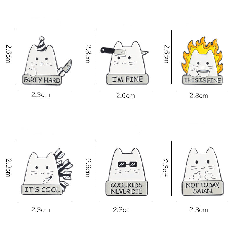 Pines diseños de gatos S25VI01